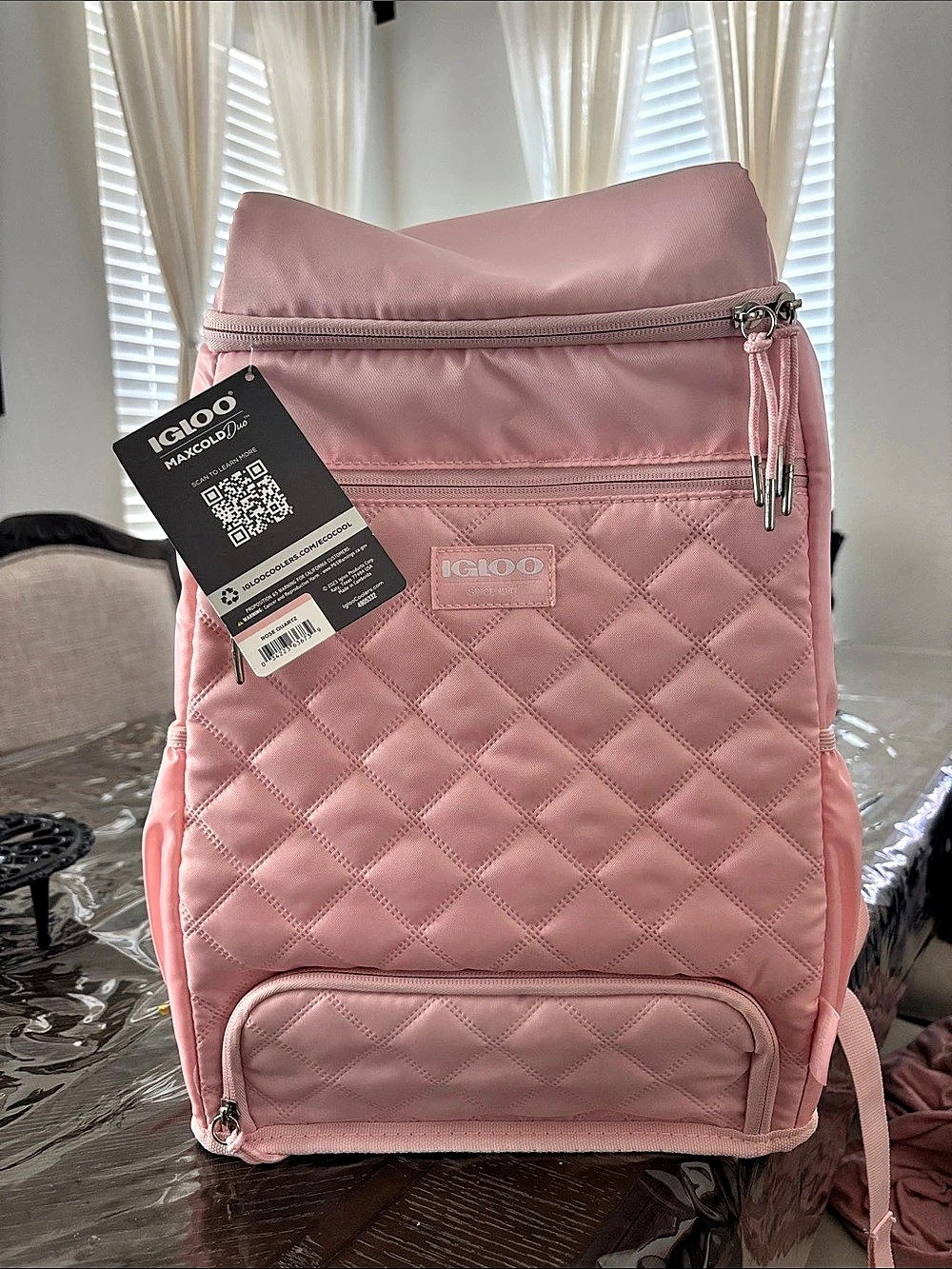 Igloo MaxCold Duo Dual Compartment Backpack Pink